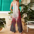 thumbnail image 4 of WTOBBY Women's Casual Sleeveless Jumpsuit in Cotton with Halloween Printed Design, Lightweight and Breathable for Everyday Comfort, Perfect for Warm Weather,Wine2XL, 4 of 7