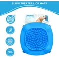 thumbnail image 3 of Aquapaw Premium XL Licking Mat with Suction Cups | Dog Must Haves - Non-Slip Slow Feeding Mat for Food, Treats & Peanut Butter | Bathing Supplies - Anxiety Relief & Boredom Reducer | Lick Pad - Blue, 3 of 8