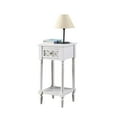 thumbnail image 3 of Convenience Concepts French Country Khloe Deluxe 1 Drawer Accent Table with Shelf, White, 3 of 6
