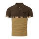 thumbnail image 5 of Blusa y camisa de manga corta con cuello vuelto para hombre, blusa de manga larga con solapa y botones estampados, blusa de poliéster para hombre, 5 of 5