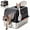Black, variant on Tzou Stainless Steel Dog-Proof Cat Litter Box XL, 23.6" Front Entry Top Exit Enclosed Metal Pan with Lid, High-Sided Anti-Leak, Scoop for Big Cats & Multi-Cat Home