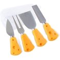 thumbnail image 1 of Cheese Knife Four-piece Set,Complete Series of Stainless Steel Small Cheese Knives and Forks(Gift-Ready),Rust-roof Multi-purpose Kitchen Tableware for Cutting Cheese, Cakes, Bread, Fruit, 1 of 7