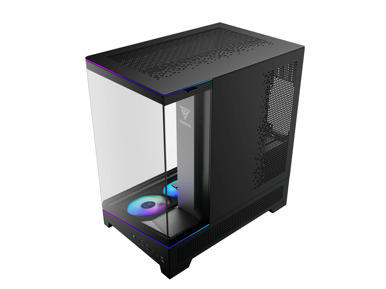 Gamdias ATLAS P6 CG Black ABS / SPCC / Tempered Glass ATX Mid Tower Computer Case
