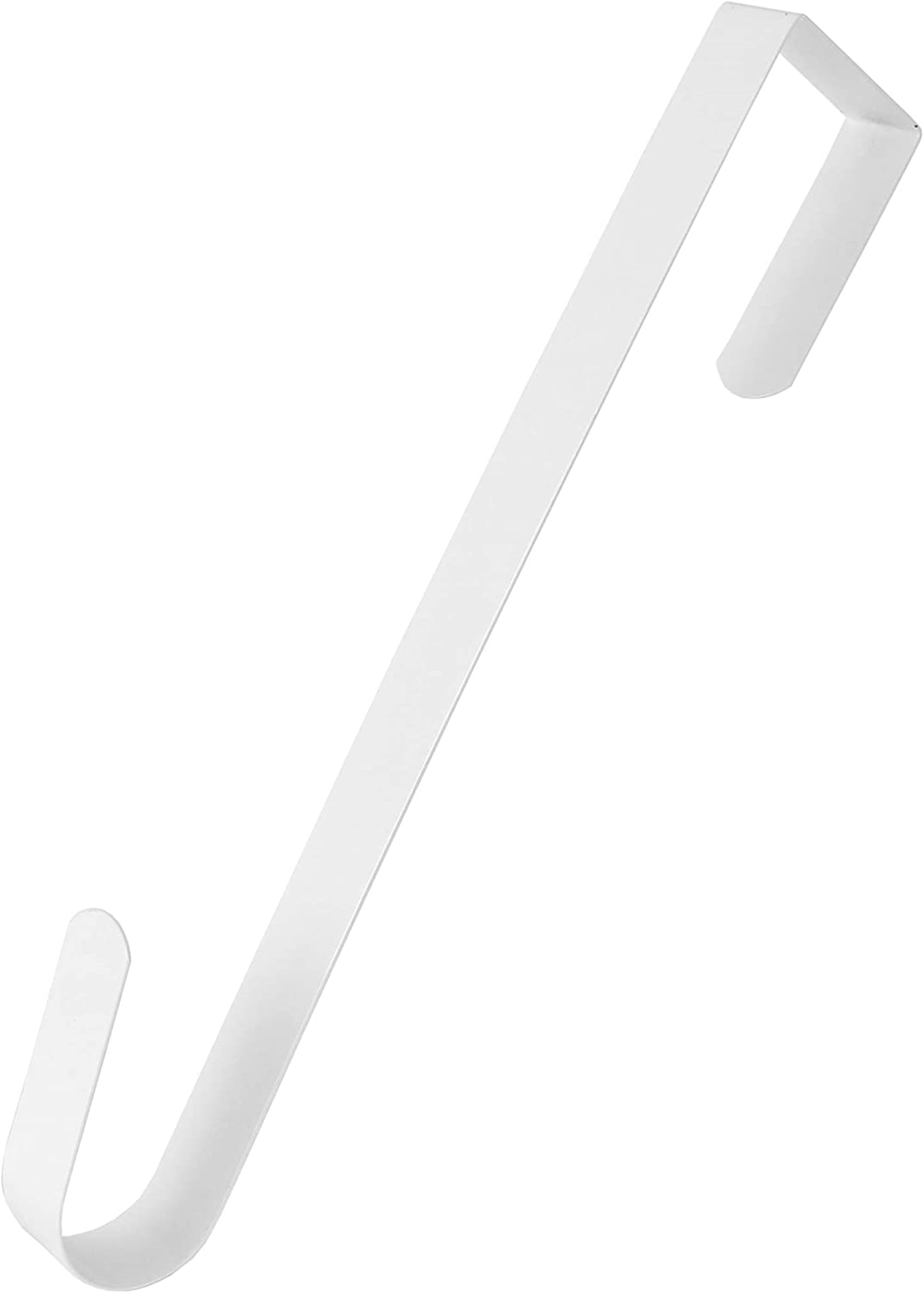 White Metal Over Door Wreath Hook