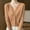 Gold, variant on Qulqfy Button-Up Cardigan Sweaters Women Ribbed Henley Beige Knitted Lightweight Sweaters Women's Fall Tops L