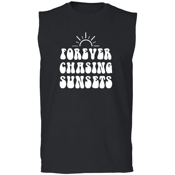 Forever Chasing Sunsets Adult Sleeveless Tee