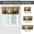 thumbnail image 6 of Rustic Cabin Rod Pocket Valances for Kitchen Forest Bear Deer Country Farmhouse Lodge Wooden Board Privacy Window Valances for Living Room Kitchen, 6 of 6