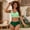 Style1-Green womens swimsuits, variant on Mceream Women's Bikini Split Swimsuit Suit with Adjustable Shoulder Strap Green M