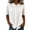 #0349-White, variant on Pounoo Women's Blouses Mandarin Collar Short Sleeve Shirts Casual Office Lightweight Breathable Loose Fit Tops Gift