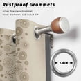 thumbnail image 2 of Outdoor Curtains for Patio Waterproof, Japanese Outdoor Privacy Panels Grommet, Beige Farmhouse Retro Floral Leaf Pattern Blackout Outside Curtains for Porch/Cabana/Pergola/Gazebo 54"x95", 2 Panels, 2 of 8