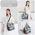 thumbnail image 6 of OBREWU Blue Pioneer Flower Women's Insulated Leakproof Large Lunch Bag, Oxford Cloth, 6 of 7