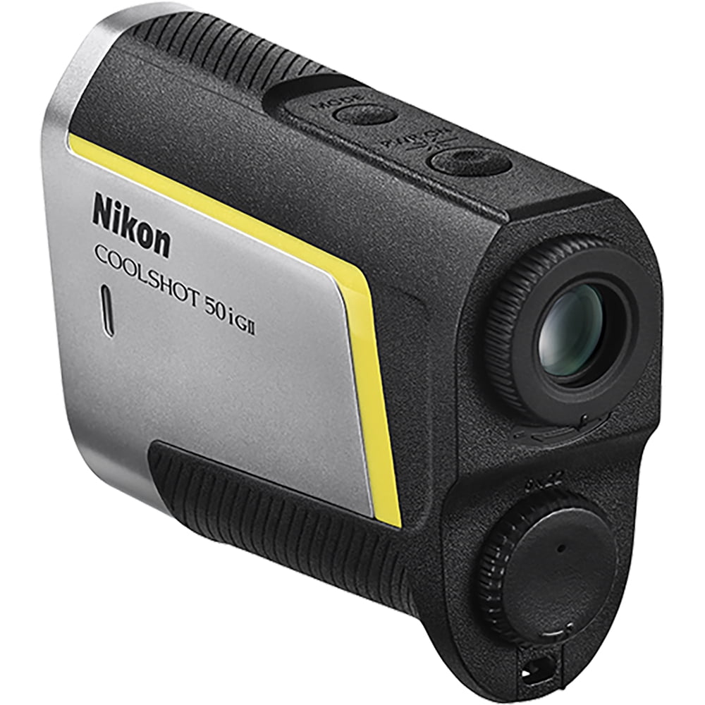 Nikon 16789 COOLSHOT 50i GII Golf Rangefinder Bundle with Deco Gear Tactical Flashlight and Tactical Pen Set with Water/Shockproof Case and 6 x 6 inch Microfiber Cleaning Cloth