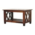 thumbnail image 3 of Lesuto Belmont X-Frame Chestnut Coffee Table - Contemporary Style, Wood, 3 of 10