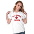 thumbnail image 3 of Florida Beach Lover FL Spring Break Womens Fitted Plus Size Graphic Tee Brisco Brands 3X, 3 of 5