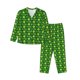 thumbnail image 1 of Fotbe Happy St. Patrick's Day Conjunto de Pijama de Manga Larga para Mujer con Estampado, Ropa de Dormir de 2 Piezas, Conjunto de Casa Suave y Cómodo con Bolsillos-Small, 1 of 7
