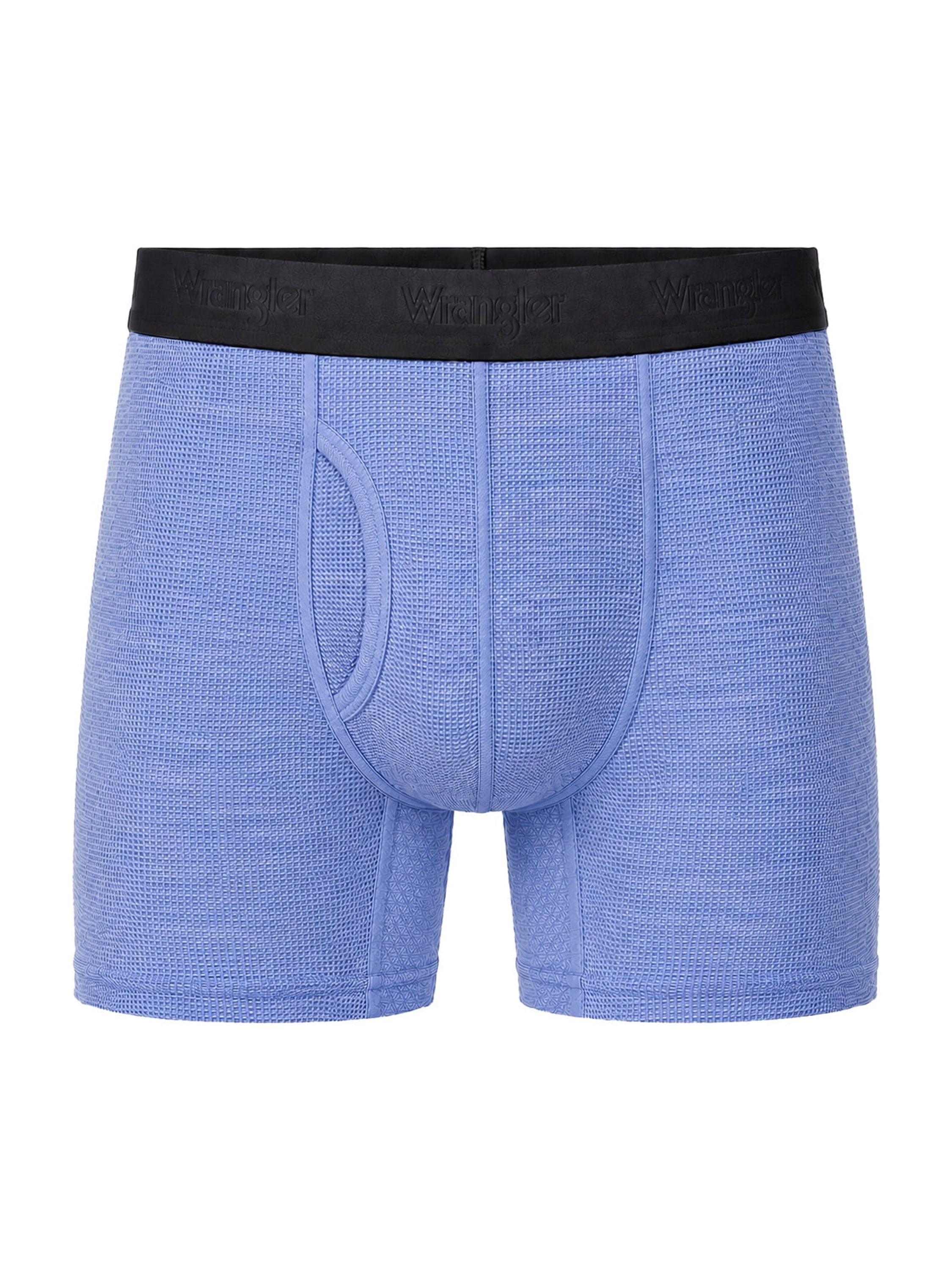 Wrangler Men's Air Flex Mesh 6" Boxer Brief, 6 Pack
