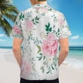 thumbnail image 6 of High Quality Hawaiian Shirts for Men Short Sleeve Aloha Beach Shirt Floral Summer Casual Button Down Shirts Blouses BNKW89, 6 of 7