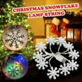 thumbnail image 5 of Hwkond Christmas Lights Indoor LED Battery Box Christmas White Snowflake Light String Christmas Tree Snowman Pendant Decoration on Clearance, 5 of 5