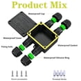 thumbnail image 3 of Outdoor Junction Box,ip68 Waterproof Junction Box,4-Way H Outdoor Junction Box Waterproof,Underground Electrical Junction Box,Waterproof Junction Box Outdoor 5-12mm Electrical Junction Box, 3 of 6