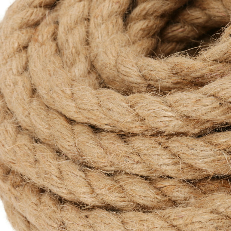 Natural Jute Rope Twine 3 x 8.5 Ft & 2 x 3 Ft Hemp Rope Cord For