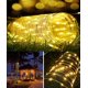 thumbnail image 4 of Guirnalda de luces solares para exteriores, 10 m, 100 LED, 8 modos, cable de cobre, cuerda de PVC impermeable para jardines, árboles de Navidad y decoración de interiores (blanco cálido), 4 of 5