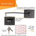 thumbnail image 4 of Guardianite Premium Refrigerator Lock Fridge Freezer Security Black with Built-in Keyed Lock, 4 of 7