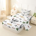 thumbnail image 2 of Erosebridal Tropical Botanical Cactus Twin Sheet Sets,Retro Boho Bull Skull Bedding For Aztec Lover 3 Pieces, 2 of 6