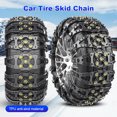 thumbnail image 3 of Cadenas nieve antideslizantes para coche cadena nieve para neumático ancho neumático 165-275mm 6 uds., 3 of 9