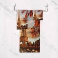 thumbnail image 5 of SKYSONIC 3 Pack Towel Beautiful Paris Eiffel Tower Seine River Fall Leaves Sunset Cotton Bath Towel Set (1 Bath Towel, 1 Hand Towel, 1 Washcloth) for Bathroom, Super Soft and Quick Dry Towels, 5 of 7