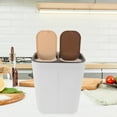 thumbnail image 3 of LEORX Kitchen Dual Bin Trash Container with Lid for Home Recycling and Food Waste, 3 of 8