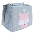 thumbnail image 3 of Bolsa de almuerzo aislada a prueba de agua, bolsa de almuerzo de dibujos animados portátil Picnic Food Box Storage Tote Bag para el hogar Oficina Picnic al aire libre(fox), 3 of 14