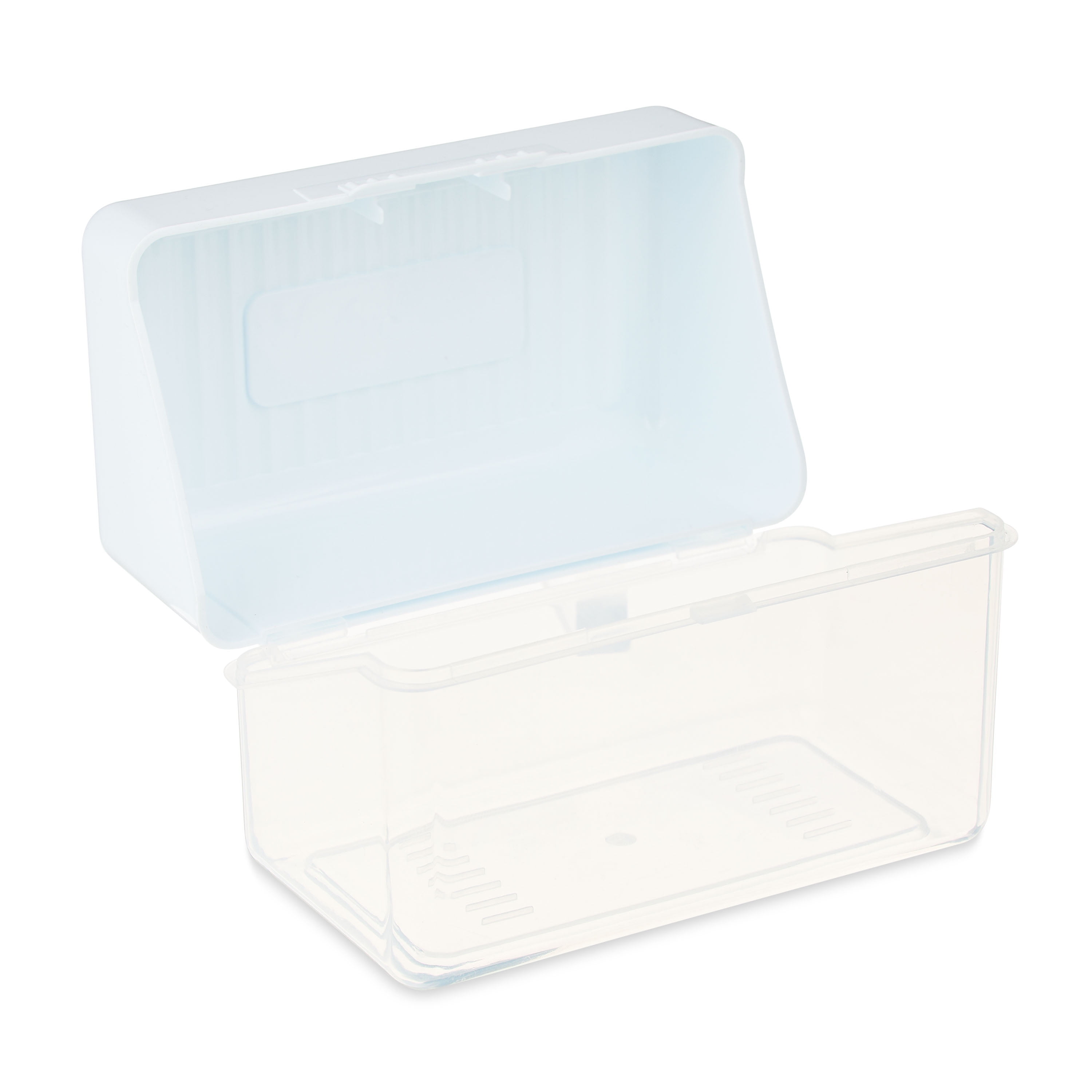 (3 pack) Pen+Gear Desktop Storage Box, 3" x 5", White, Plastic Storage Organizer For Home & Office White