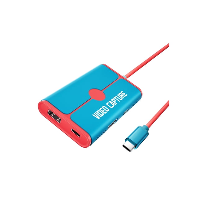 Video Capture Card Switch Dock for USB C to -Compatible Cable Adapter 1080P60Hz 100W PD