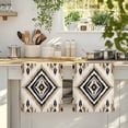 thumbnail image 4 of Boho Black Brown Kitchen Towels Set of 3, Vintage Geometric Southwestern Ethnic Soft Microfiber Dish Towels, Absorbent Quick-Dry Washable Dishcloths for Kitchen Cleaning, Drying Dishes, 18x28 Inches, 4 of 9