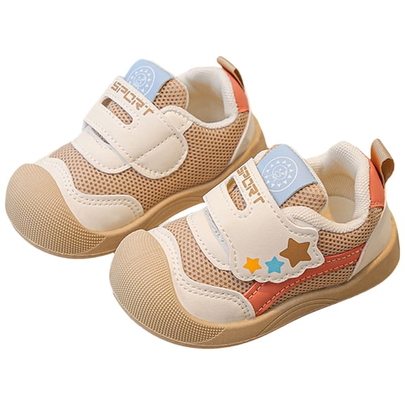 Mepaouo Baby Walking Shoes Toddler Girl Boy Crib Sneakers Infant Lightweight Causal Tennis Shoes Khaki