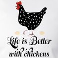 thumbnail image 3 of CafePress - Life Is Better With Chickens - Women's Long Sleeve Relaxed Fit Cotton Light Pajama Set, 3 of 3