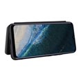 thumbnail image 3 of Compatible With Oukitel C25 Carbon Fiber Pattern Premium Flip Case With Card Holder Magnetic Closure, 3 of 5