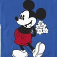 thumbnail image 2 of Men's Mickey & Friends Classic Mouse Flowers  Graphic Tee Royal Blue Small, 2 of 4