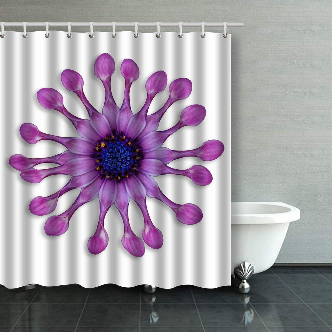 BPBOP Soprano Lilac Spoon Flower African Daisy Shower Curtain Bathroom ...