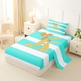thumbnail image 2 of Erosebridal Bow K Letter Kids Twin Sheet Sets, Fashion Stripes Line Bedding, 3 Pieces, 2 of 5