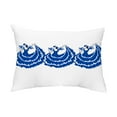 thumbnail image 1 of Simply Daisy, 14" x 20" 3 Cuban Dancers Royal Blue Abstract Decorative Outdoor Pillow, 1 of 1