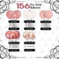 thumbnail image 2 of Kit de arco de guirnalda de globos Archloon de 156 piezas en rosa empolvado para fiesta, 2 of 5