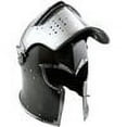 thumbnail image 3 of Thor Instruments Helmet New Black Barbuta Roman Gladiator Armor Helmet Medieval Knight Close Helmet, 3 of 4