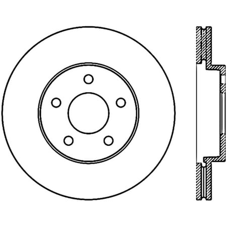 CENTRIC PARTS - CROSS-DRILLED Fits select: 2007-2010 CHEVROLET COBALT, 2007-2009 PONTIAC G5