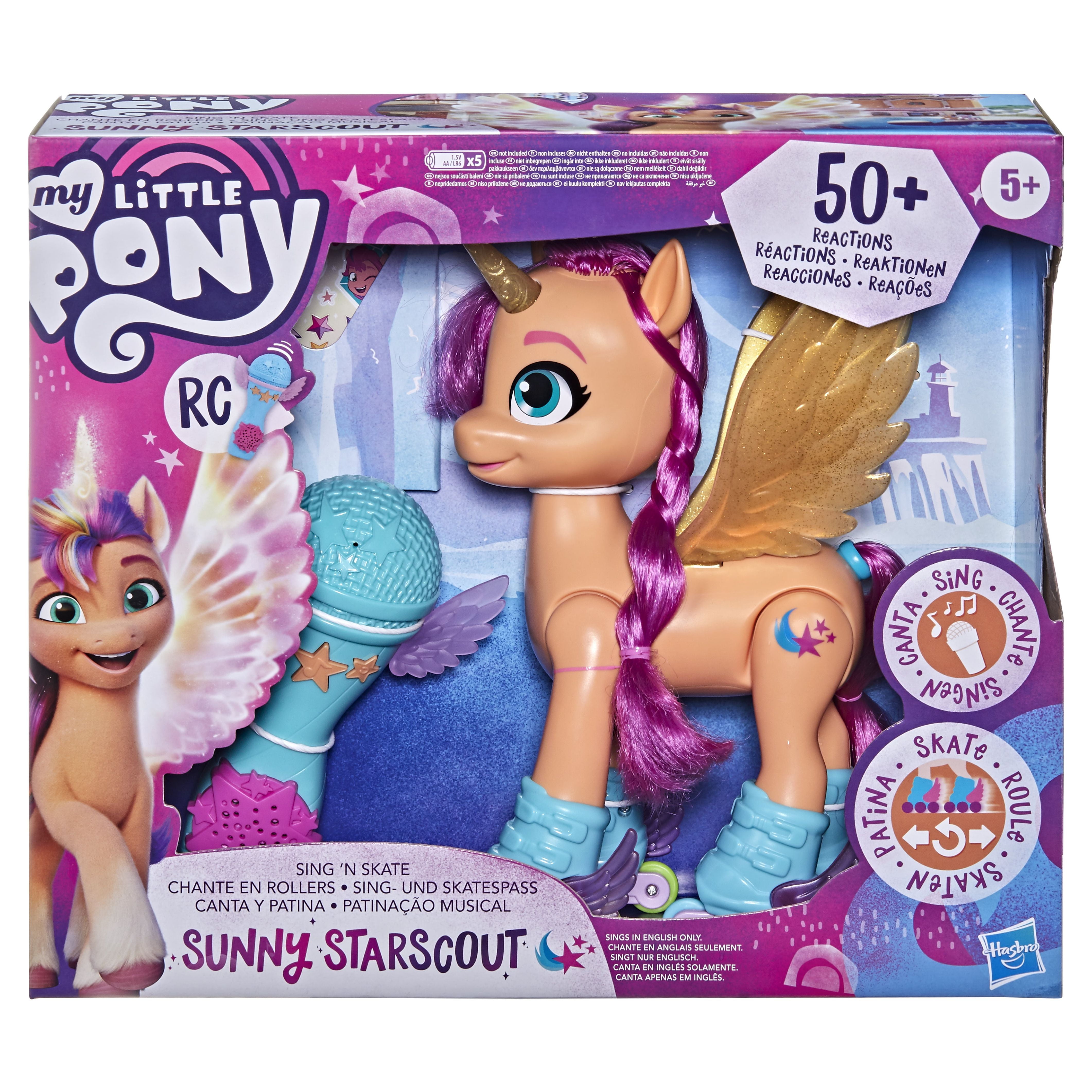 My Little Pony Brinquedo Musical 2 em 1: Karaoke e SPA, Playset com 20 – O  Gato Rápido