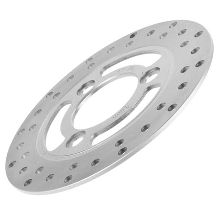 TEHAUX Sturdy Bicycle Disc Brake, Silver, Efficient Stopping, for Motorcycle