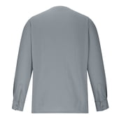 Brnmxoke Men's Cotton Linen Long Sleeve Shirts Casual Lightweight Button Down Shirts Vacation Beach Summer Tops Men Shirt Band Collar Textured Shirts