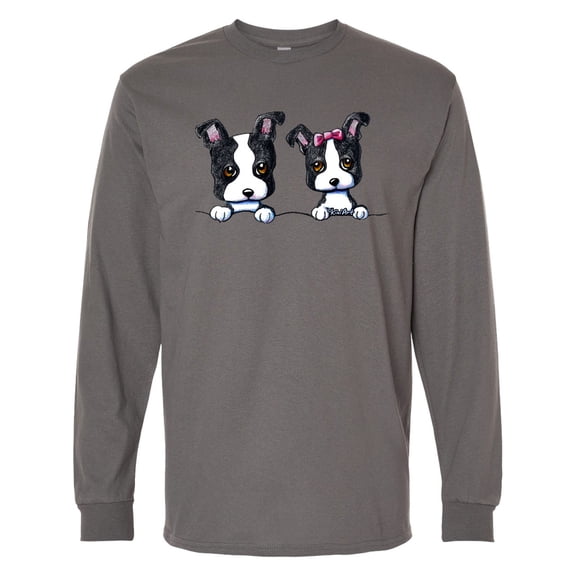 Inktastic Boston Terriers (dark Apparel) Long Sleeve T-Shirt