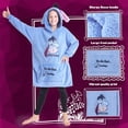 thumbnail image 4 of Manta con capucha Disney para adolescentes Minnie Mickey Stitch, 4 of 6