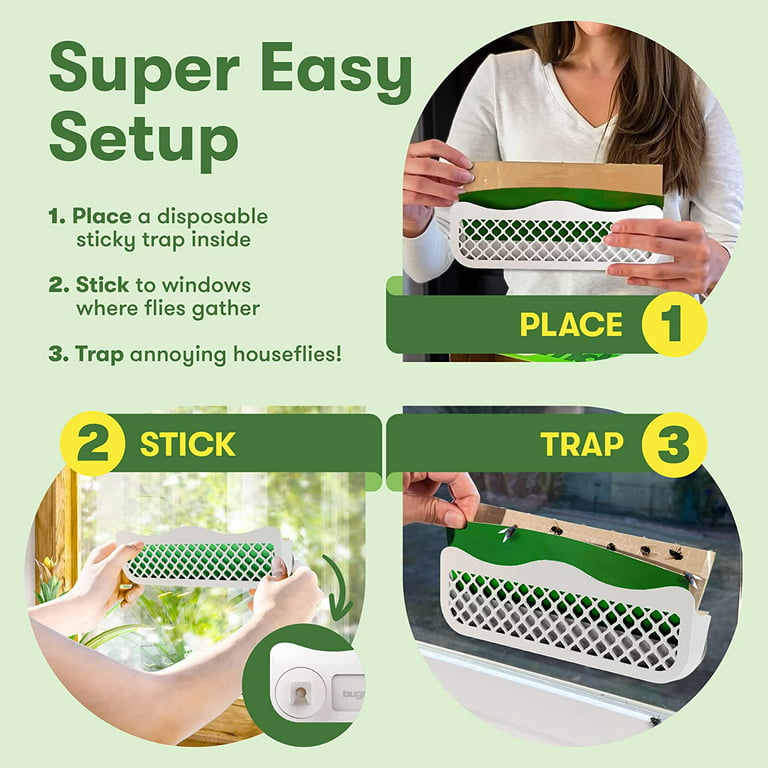 Fly Traps Indoor for Home Strips Indoor Sticky  